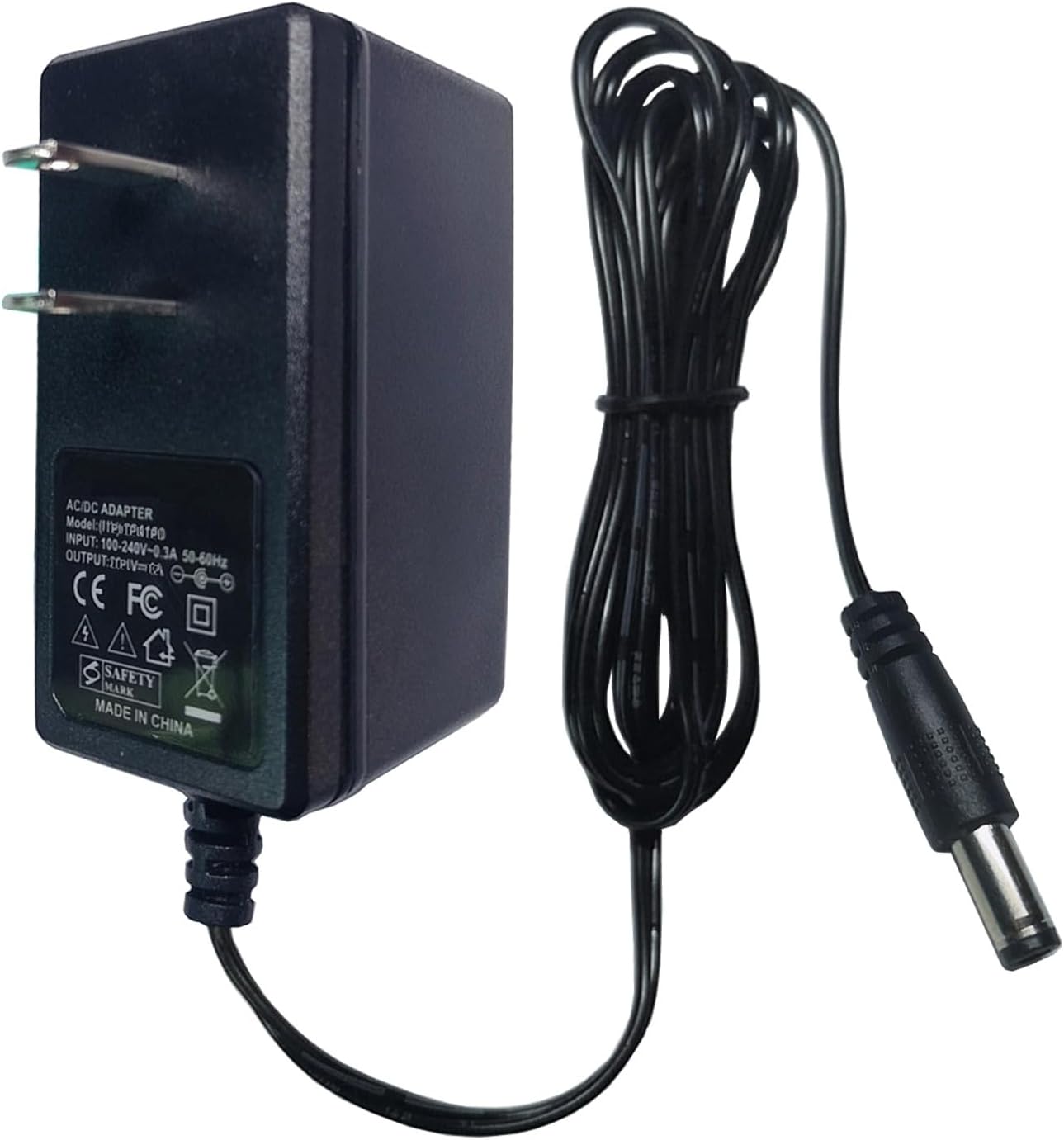 eeTao 12V 1A SSG-500 DC12V 12W Adapter for Tyute Corner Floor Lamp RGB LED Corner Lamp Replacement Power Supply Charger