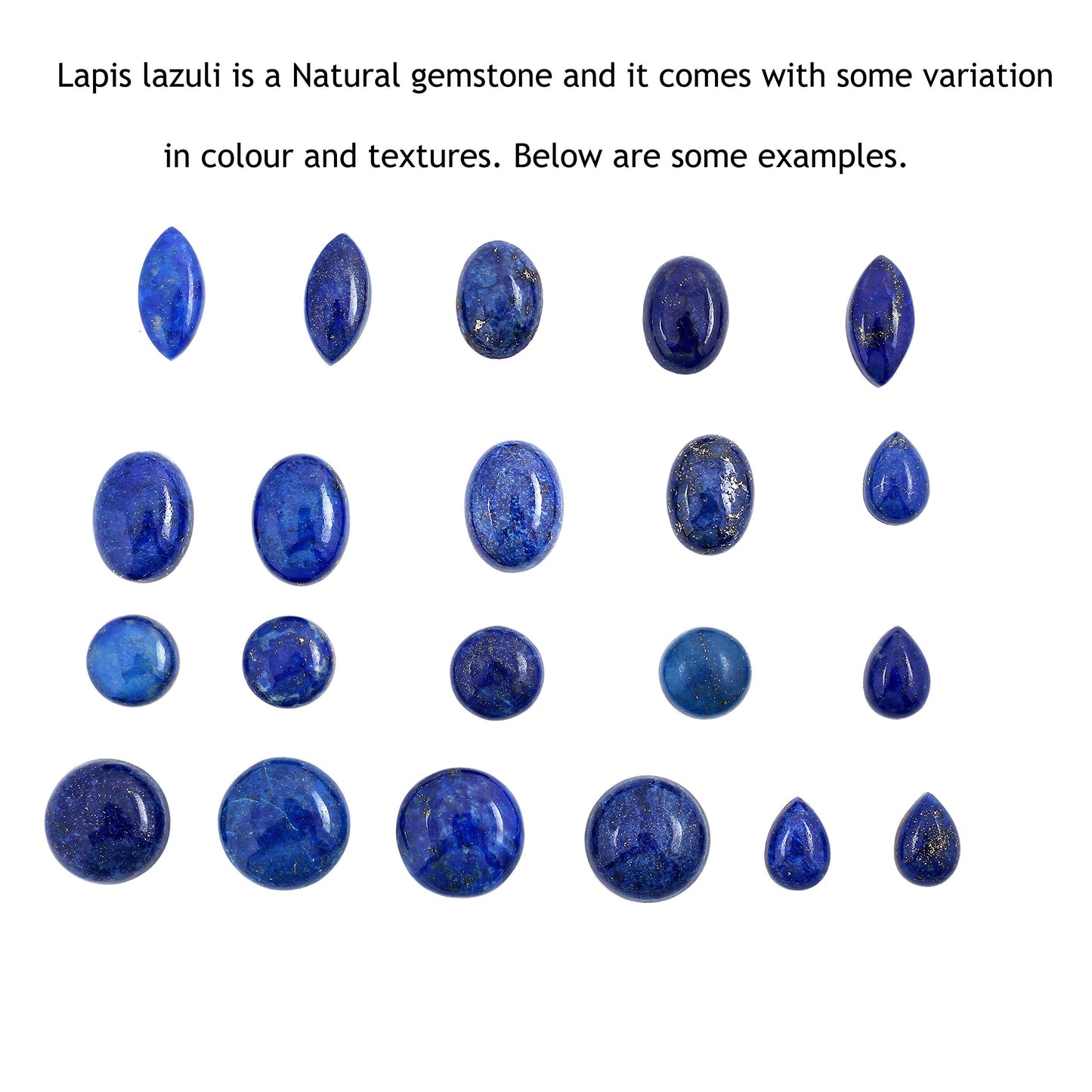 Natural Lapis Lazuli Silver Plated Dangle Earrings for Women - September Birthstone Round Gemstones Drop Earrings Handmade Jewelry - New Year Gift for Her