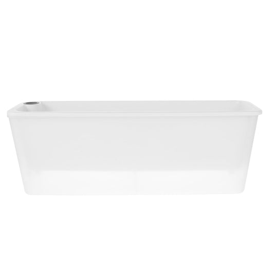 HANABASS Small Rectangular Self Watering Plant Pots, Herb Garden Planter, Vegetable Planters Window Box for Windowsill Patio Garden Balcony Porch Yard, 17.0X 5.9X 4.5Inches