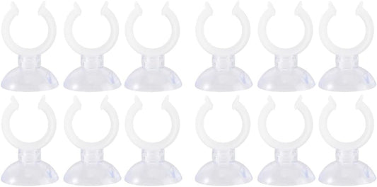 Uonlytech Candle Holders - 12 Pcs Suction Cup Tapered Candle Holders for Christmas Decor | Cone Stand