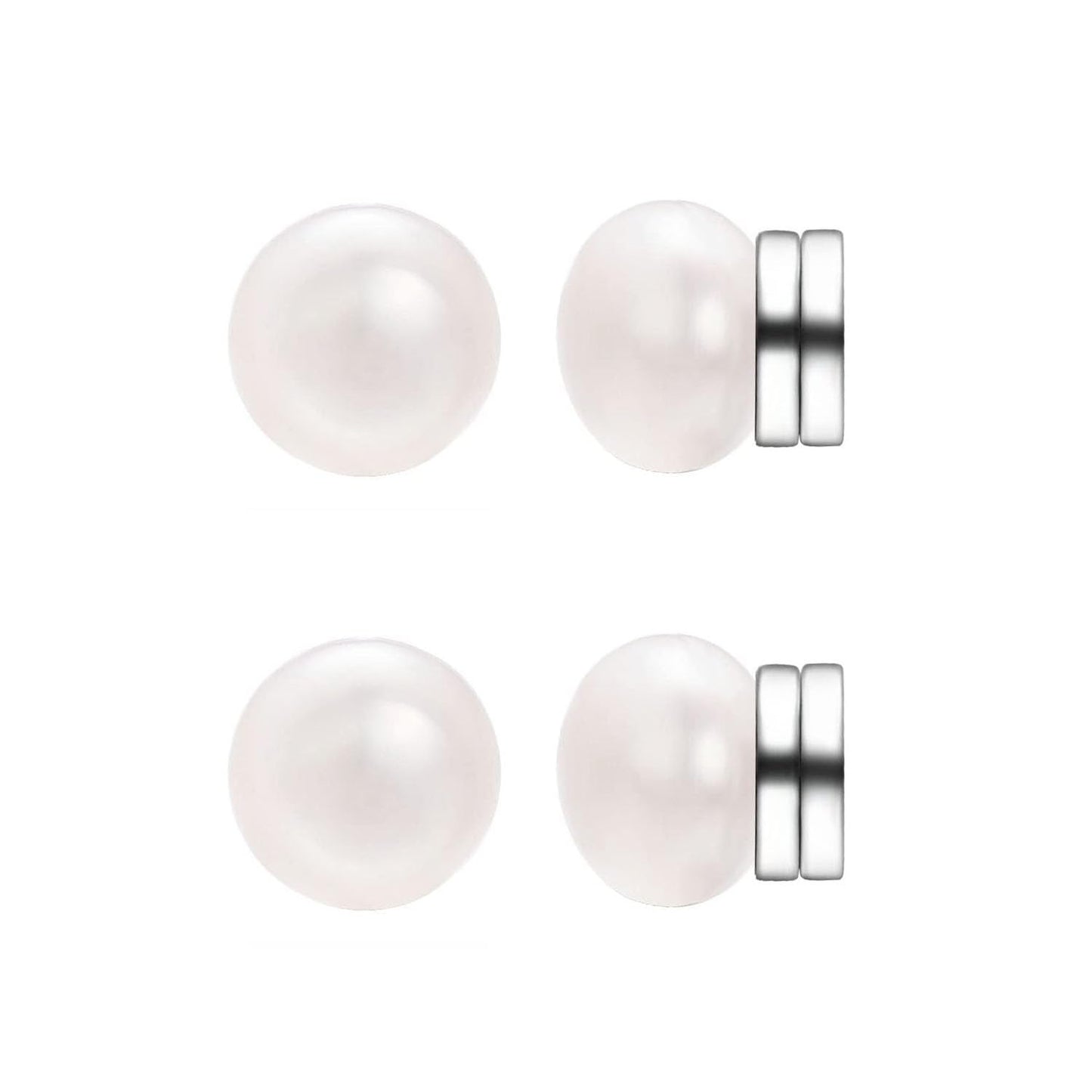 Airokiy Magnetic Earrings for WomenHypoallergenic Small Pearl Non Piercing Clip On Earrings Elegant Hypoallergenic Jewelry 6mm