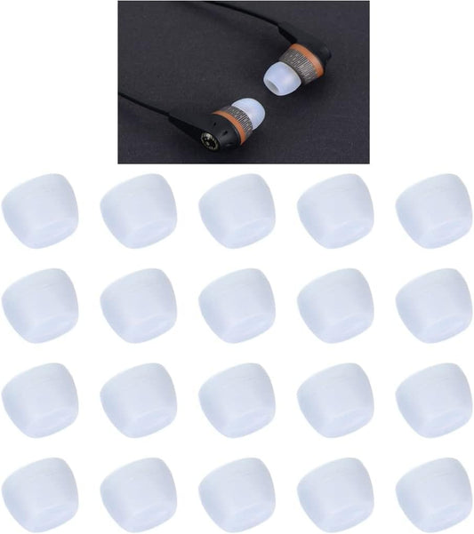 Zotech 10 3.8mm 3.8mm -4.8mm) Clear Ear Tips for in-Ear Headphones, Extra Small Kids Size Pairs Soft Silicone Earbuds