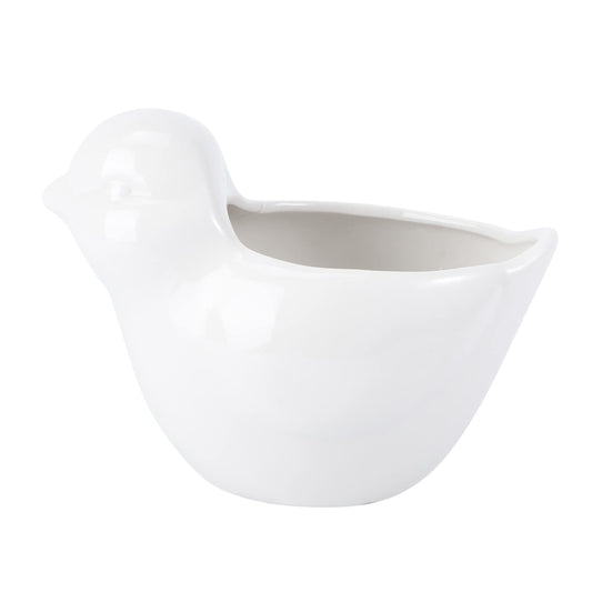 BESPORTBLE Creative Bird Modeling Ceramic Flower Pot for Succulent Plants Cute Animal Design for Indoor Garden Decor Small Decorative Planter Drainage Hole