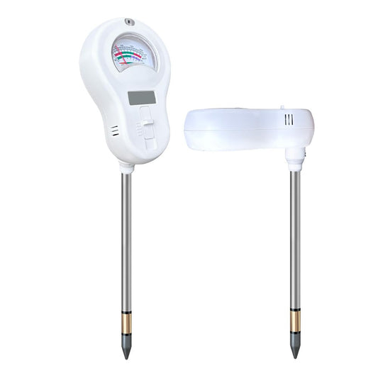 6-in-1 Soil Moisture Meter, PH Tester, Soil Moisture, Fertility, Sunshine Intensity, Temperature, Humidity, with Removable Probe for Gardens, Lawns, Farms (Including 1*AAA Batteries) (3)
