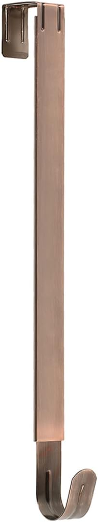 Sattiyrch Adjustable Wreath Hanger - Over The Door Hook 15-25 Inch | Holds Up to 20 lbs in Brushed Copper