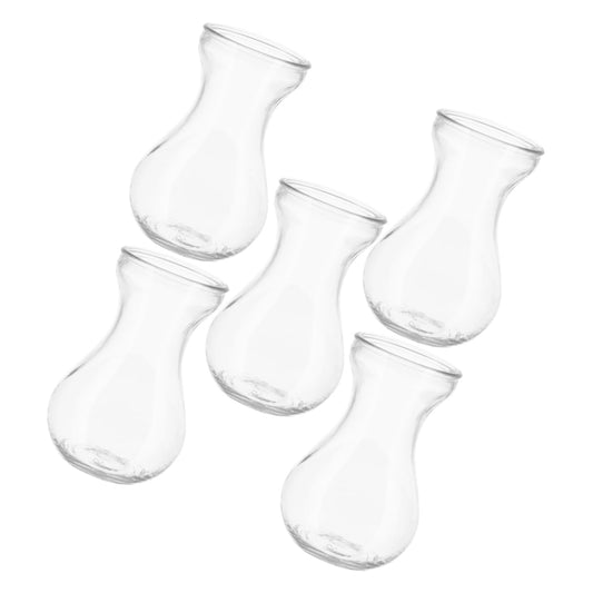 BESTOYARD 5pcs Glass Vases for Flowers Terrarium Decor Centerpieces for Indoor Plants Bud Vases