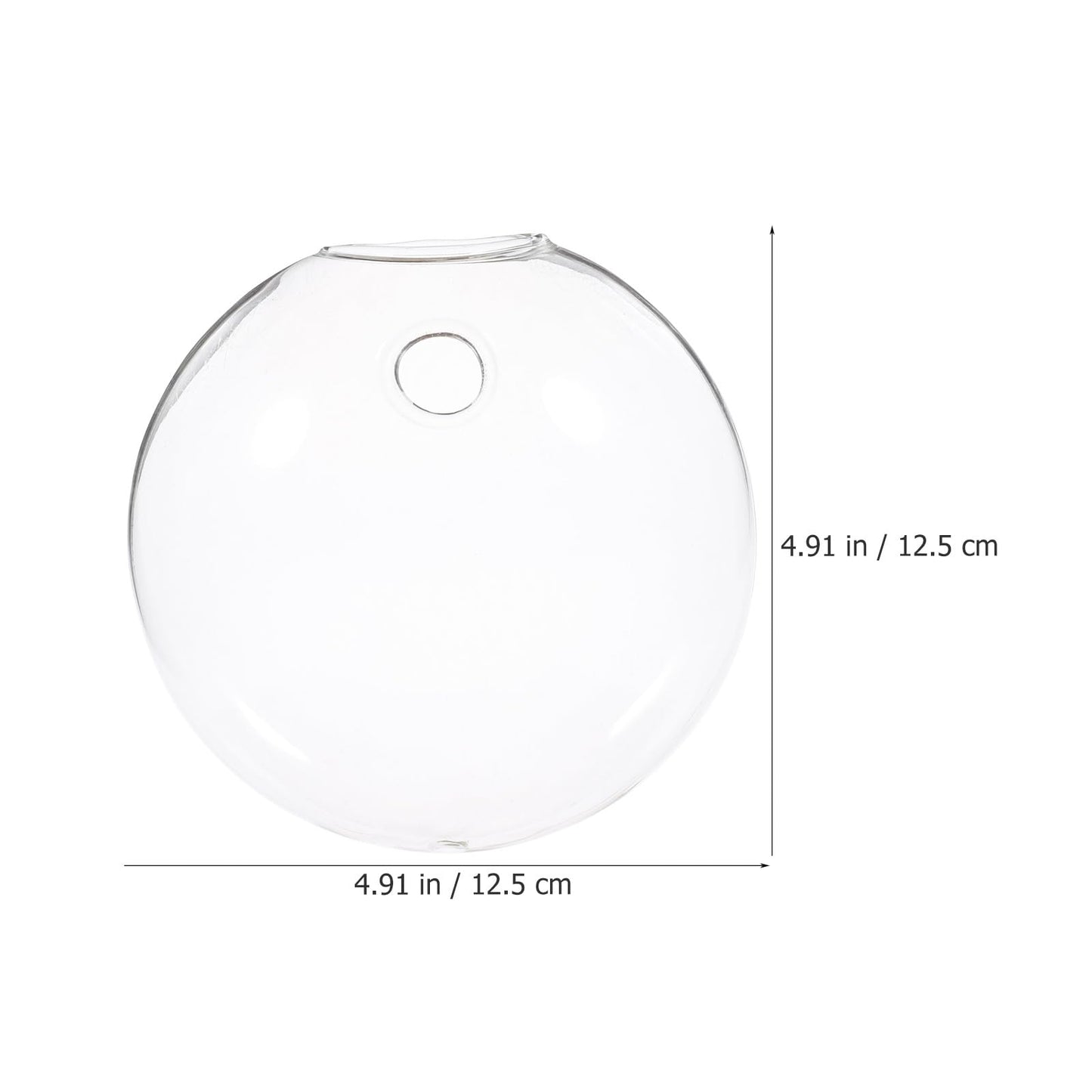 FUOYLOO 2pcs Wall Hanging Planter Glass Terrarium Vase Hydroponic Wall Mounted Plant Pot for Indoor Home Décor