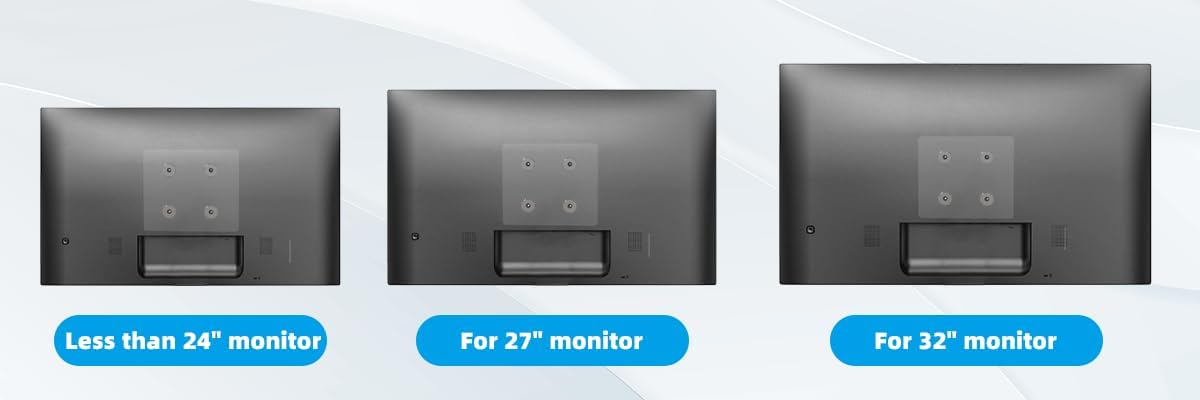 WEARSON 2PCS/LOT 75x75 mm 10,12,13,15.6,16,17,17.3,18.5,19,22 inch 5-11lbs Non VESA Monitor Mount Adapter - VESA