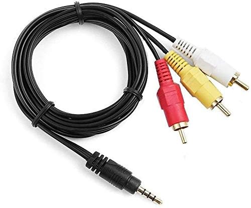 YUSTDA 3RCA WDBYMN0000NBK-HESN WDBPUF0000NBK-EESN New AV A/V to Audio Video Lead Cord for Western Digital WD TV HD