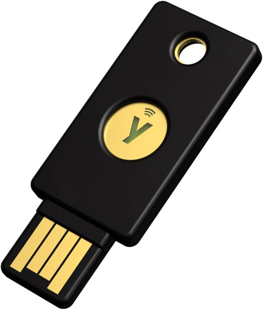Yubico - Security Key NFC - Basic Compatibility - Multi-factor authentication (MFA) Security Key, Connect via USB-A