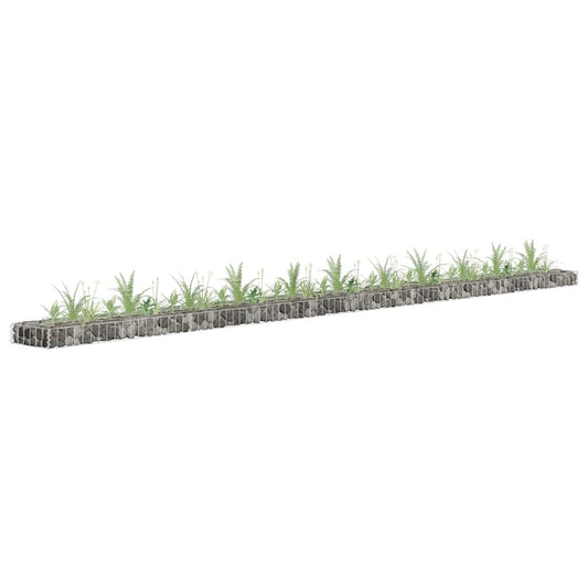 Gabion Raised Bed Silver Galvanized Steel Large Sturdy, Gardening, Pots & Planters, 145644