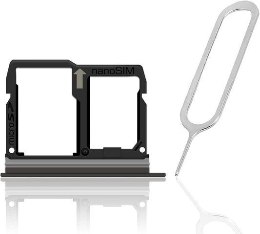 AceSoft Q7 Q610 Replacement Premium Durable SIM and Memory Card Tray Holder w/SIM Card Ejection Pin Compatible with LG
