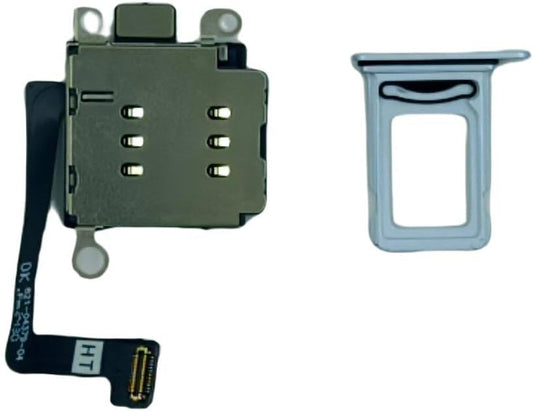 15 Dual Sim Reader and Sim Tray Compatible with iPhone Blue