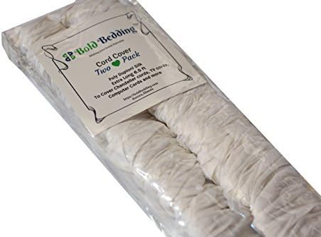 Bold Bedding 6.5 2 Pack Cord & Chain Cover, feet, Silk-Type Fabric, Hook-and-Loop Strip Close- Use for Chandelier