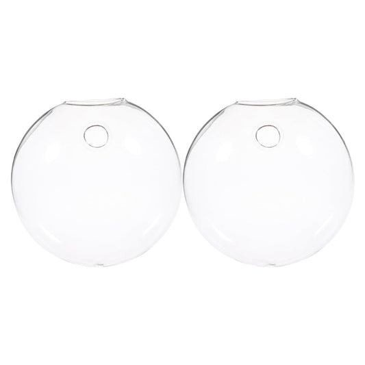 BESPORTBLE 2pcs Wall Hanging Glass Terrarium Vase for Hydroponic Plants, Flat Glass Propagation Bowl, Indoor Plant Holder for Home and Office Décor