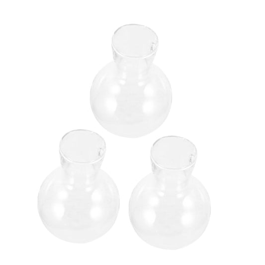 BESTOYARD 3pcs Hydroponic Propagation Vase Clear Glass Terrariums Stand for Plant Displays for Home Decor and Floral Arrangements