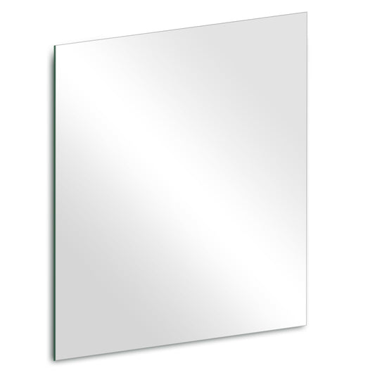 QEEYON 14 x 12 inch Glass Wall Mirror Tile Self Adhesive Frameless High Clear Mirror Sheet for Wall, Home Gym, Door, Bathroom, Bedroom Decor