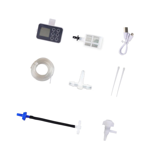 Adjustable Drip Irrigation Set for Housegreens with 15 or 20 Outlets and 300 Seconds Watering Duration Vacation Plant Watering Structure
