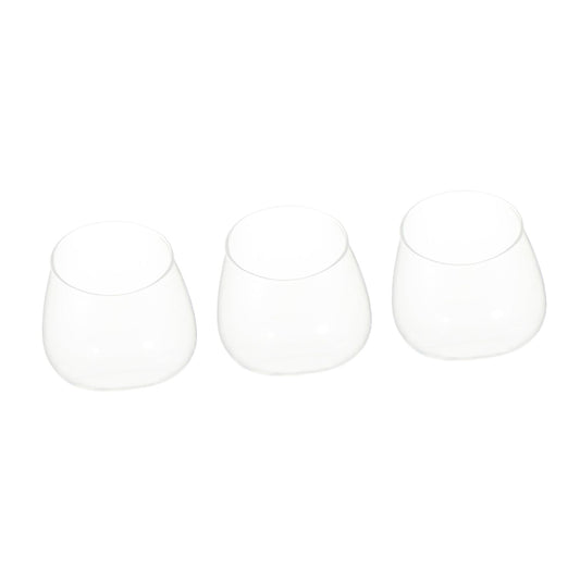 BESPORTBLE 3pcs Slant Cut Glass Landscape Bottles Micro Landscape Ecological Glass Containers for Desktop Plant Terrarium Succulent Decoration
