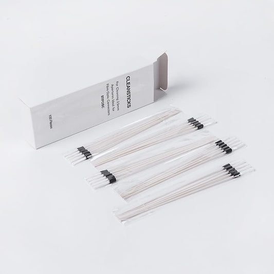 100pcs 2.5mm 2.5mm Fiber Cleaner Sticks for Cleaning apertures Ideal for ST/FC/SC Fiber Optic Connector, Adaptor