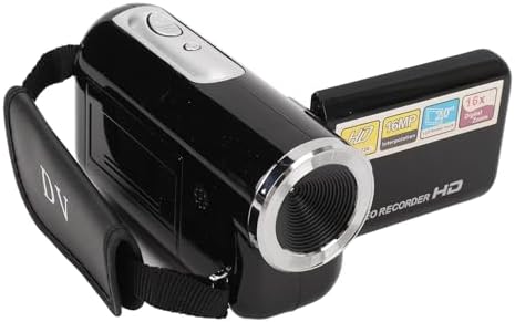 Yunseity D22 16MP 1080P 16X 2.0in 1/4 Video Camera Camcorder, FHD Digital Zoom, Rotatable Screen, Anti Shake Digital