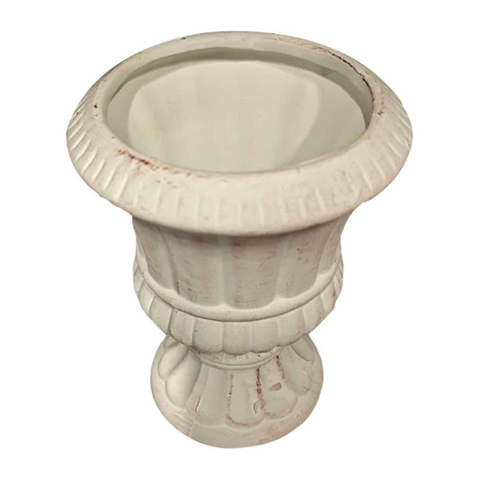 Cabilock Cement Vase Flower Pot Decorative Garden Urn Set Modern Style Plant Container