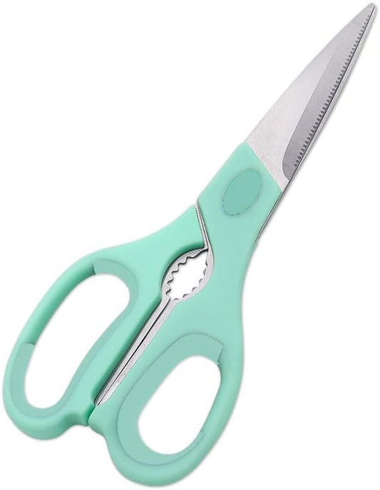 Urbanstrive Premium Kitchen Scissors - Heavy Duty Stainless Steel Shears | Dishwasher Safe, Mint Green