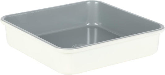 Sur La Table Nonstick Rectangular Cake Pan - 9 Inch, PFOA & PFAS Free, Linen White Finish