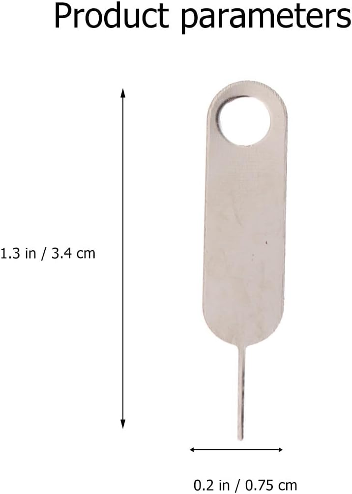 100pcs Homoyoyo Universal Sim Tray Eject Pin Tool Kit, Hard Steel Mobile Phone Card Removal Needle for Smartphones