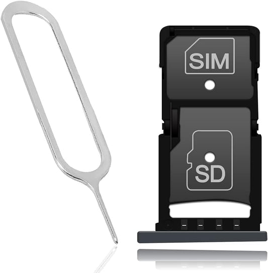 AceSoft Z3 XT1929 Rubber Waterproof Premium Durable SIM and Memory Card Tray Holder w/SIM Card Ejection Pin Compatible