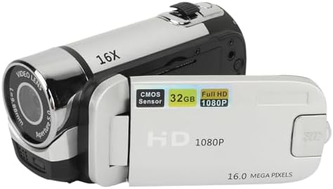 1080P 16MP 2.4 Inch 16X Video Camera Camcorder, Digital Camera Recorder, Rotatable Screen Digital Zoom Camcorder Camera
