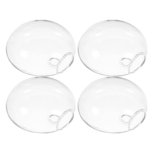 Luxshiny 4pcs Wall Mounted Hydroponic Glass for Indoor Plant Decor Hanging Terrarium for Home Office and Garden -Saving Design for Easy Plant Propagation