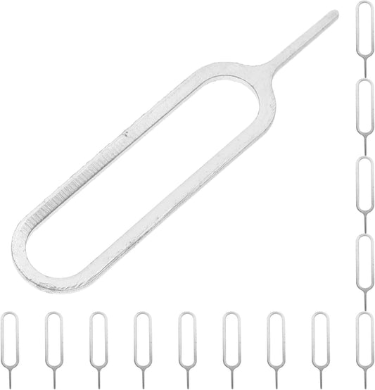 500pcs Sim Ejector Pins Removal Needles for Smartphones Universal Sim Card Tray Tools Silver Metal Kit for Mobile Phone