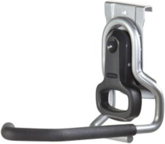 Rubbermaid FastTrack Vertical Bike Hook - Heavy-Duty Wall Mount Hanger Holds Up to 50 Pounds | Black