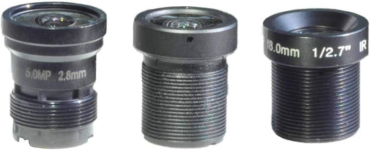 BlueFishCam 1/2.7" 2.8mm,3.6mm 8mm & Lenses Kits with IR Infrared Filter for CCTV Cameras Security Camera