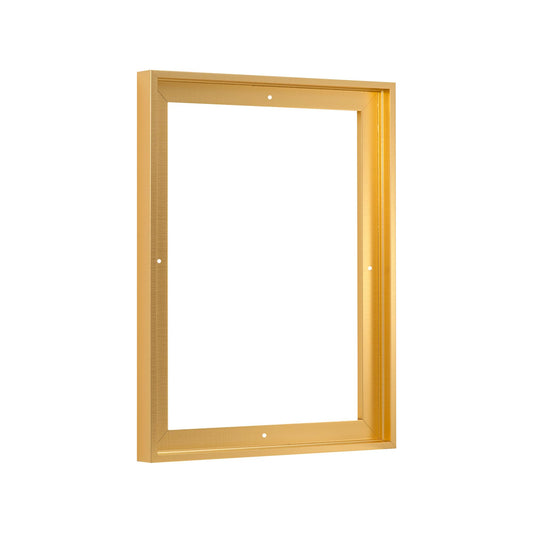 Pixy Canvas Floater Frame 9x12 for 3/4 (0.75) inch Deep Canvas Paintings/Canvas Prints/Wood Canvas Panels/Wall Art/Wall Decor/Home Decor/Artwork (Brass Gold, 9 x 12 inch, Portrait)