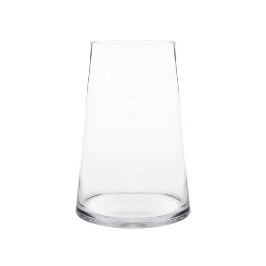 WGV Tapered Glass Vase, Width 7", Height 10", (Multiple Sizes Choices) Clear Taper Up Cylinder Floral Planter Bouquet Centerpiece for Wedding Event Home Decor, 1 Piece (VTC7210)