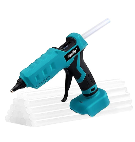 100W Cordless Hot Glue Gun Compatible with Makita 18V Battery (Tool Only) High Temp Electric Power Glue Gun with 20PCS Full Size Glue Sticks for Arts Crafts DIY Festival Decor School Home Repair