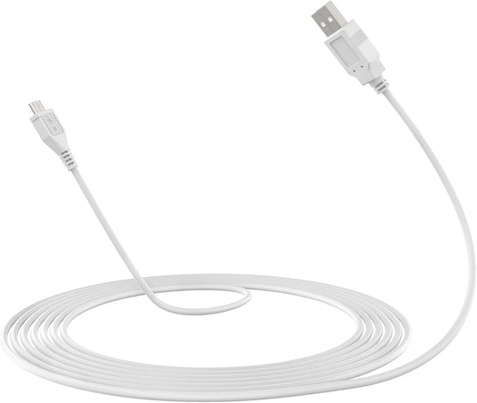 Beudsa ChargN 3.3ft RP-PB063 1000A 14000mAh RPPB063 White Micro USB Charging Cable PC Laptop Charger Power Cord