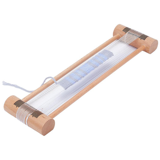 BENECREAT Wooden Weaving Tool, Tan Wood Embroidery Floss Bobbin Rectangle Weaving Tool for Loom Weaving Supplies Tablet Weaving Loom Weaving Supplies