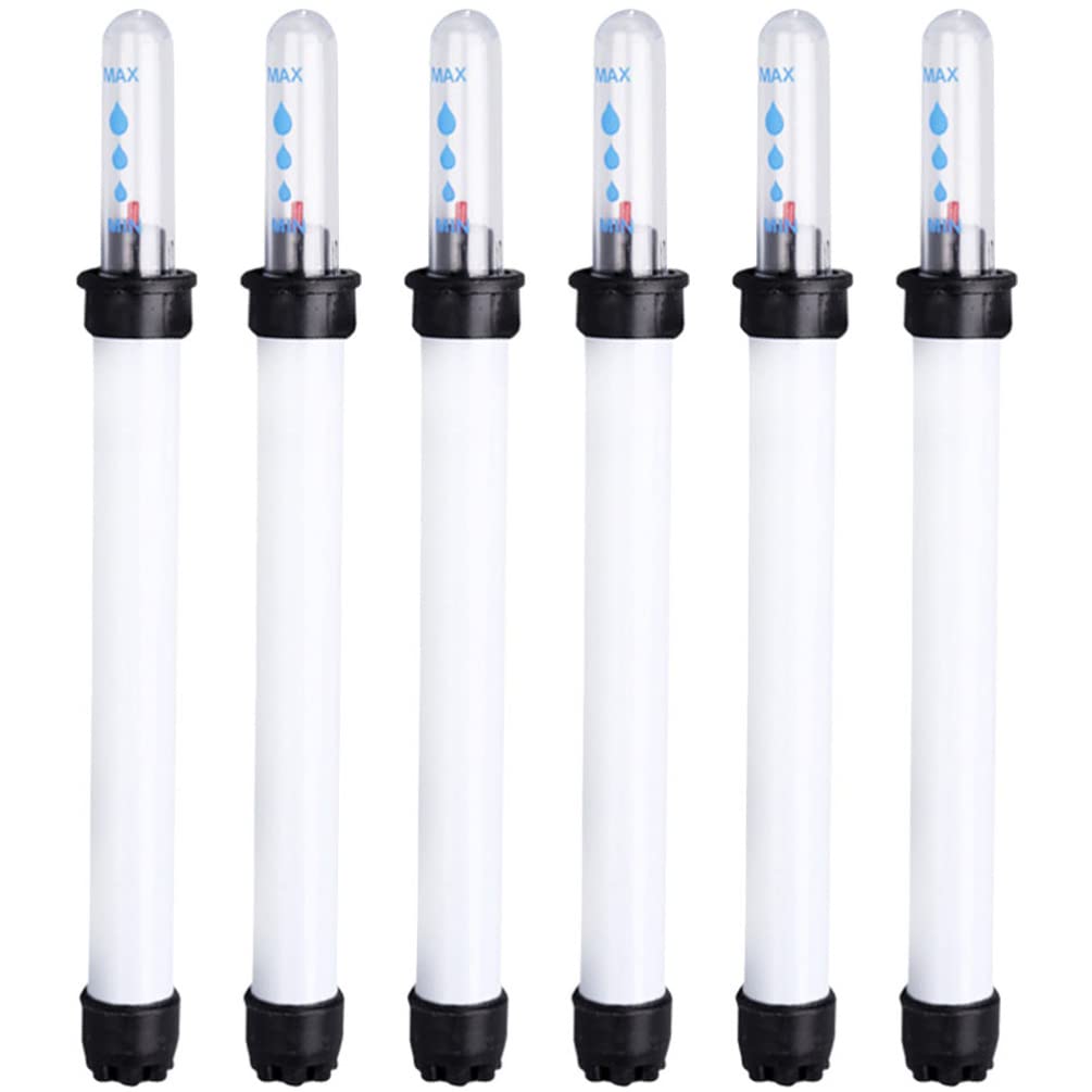 Veemoon 6pcs Plant Pot Water Level Indicator, Flower Pot Water Reminder Plant Moisture Meter Display Gauge for Planter System (180ml,7.8inch)