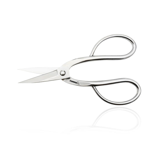 TONMA Ashinaga Bonsai Scissors [Made in Japan] 8 inch Soild Stainless Steel Hasami Pruning Shears Ultra Sharp & Rust-proof, Japanese Bonsai Garden Tools