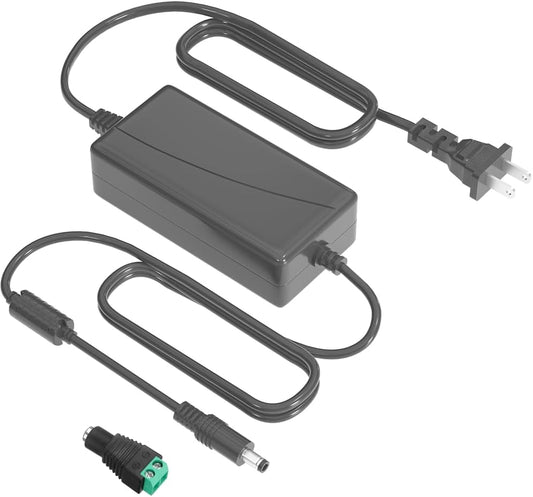 ZYHKJYL 12V 5A 60W 100-240v, 5.5x2.5mm Power Supply for LED Light Strips(with a Female DC Connctor), Security Camera
