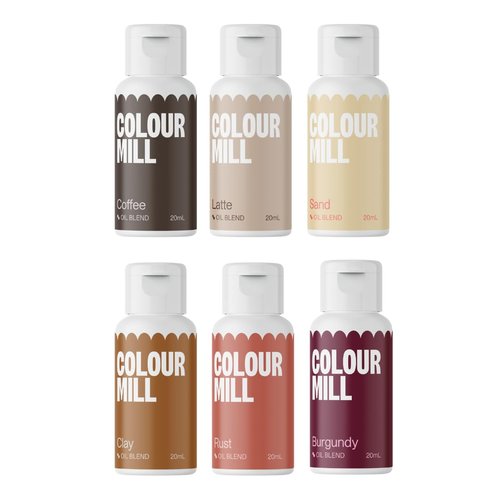 Colour Mill Oil-Based Food Coloring - Vibrant Outback Pack, 20 Milliliters for Baking & Decorating