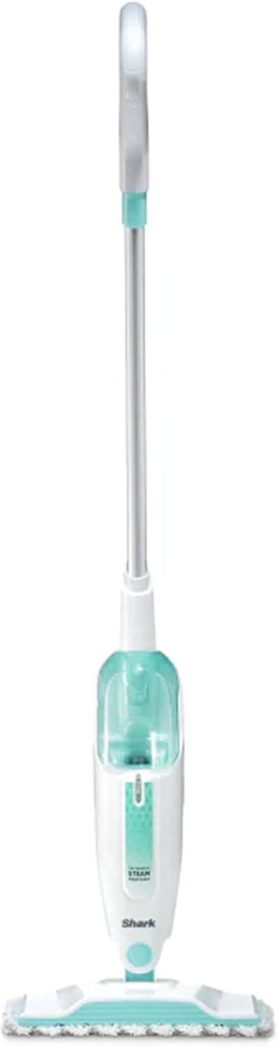 Shark Steam Mop - Hard Floor Cleaner with XL Removable Water Tank & 18-Foot Power Cord | White S1000A