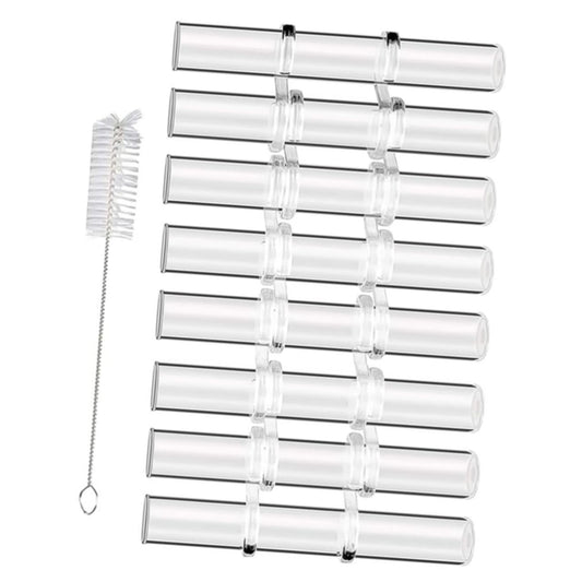 Happyyami Test Tube Glass Vase Set for Hydroponics Propagation Vases for Indoor Plants Decorative Glass Terrarium Planting Kit Home and Office Decor