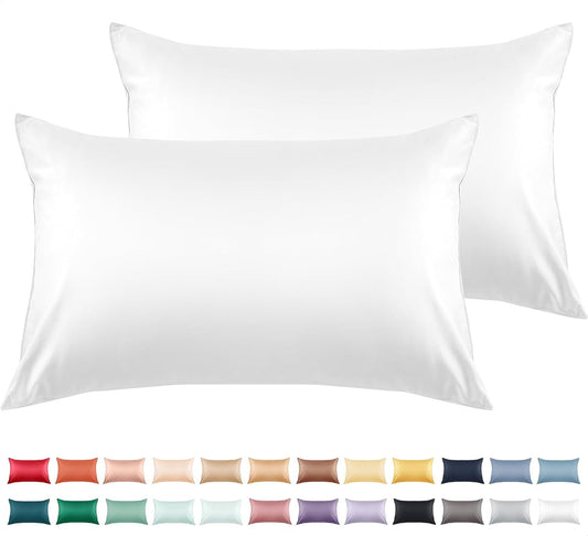 Warmstar King Size Cotton Pillow Cases - Set of 2, 600 Thread Count, Soft & Breathable, White 20x36 Inches