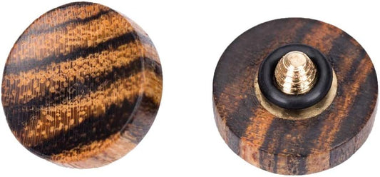 12mm 1 VKO Wood Soft Shutter Release Button,Delicate Camera Shutter Button Concave Surface Golden Black PCS (Wood Grain
