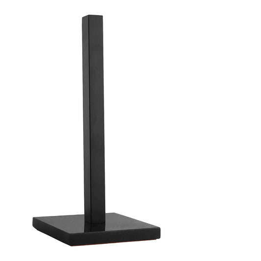 LUTAVOY Paper Towel Holder Kitchen Standing Paper Towel Roll Holder with Marble Base for Bathroom Kitchen Countertop(Matt Black,Black Base KZ50)