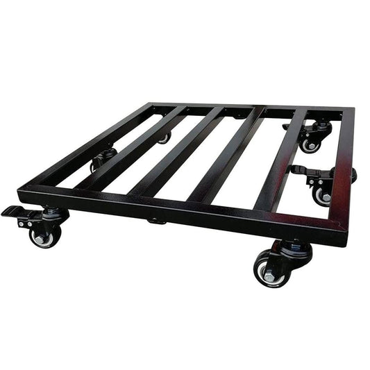 Klxeorser Plant Caddy With Lockable Wheels Casters Heavy Duty, 340lb Capacity, Metal Outdoor Plant Stand Pot Trolley With Wheels Rolling Base, Planter Dolly for Flower Pot Mover 20"